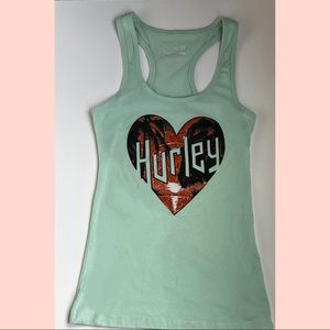 Hurley teal muscle tee